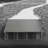 Boîtier de serveur rack 2U 9 baies à échange à chaud, format ATX avec ventilateur pour utilisation industrielle, stock disponible