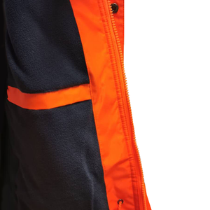 Tuta <span class=keywords><strong>da</strong></span> Lavoro Impermeabile Riflettente Hivi 100% Oxford per <span class=keywords><strong>Uomo</strong></span>, Protezione Arancione Fluorescente - Product Image 3