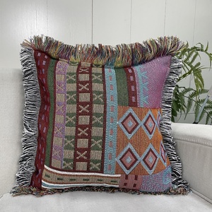 2024 Phong Cách Mới Tùy Chỉnh Tấm Thảm Gối Với 5Cm Tua Sofa Đệm Bìa 45*45Cm Hoa Hướng Dương Mô Hình - Product Image 6