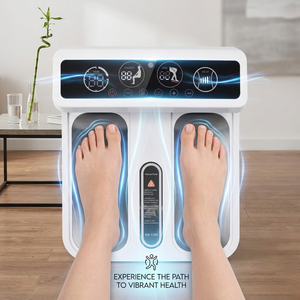 เครื่องนวดขาและเท้าแบบพกพาอินฟราเรดรุ่นล่าสุด พร้อมฟังก์ชั่นความร้อนในประเทศจีน เครื่องนวดเท้าไฟฟ้าระบบสั่น EMS - Product Image 2