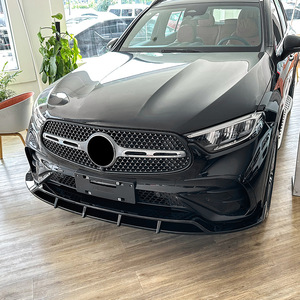 Amp-Z Mercedes-Benz Glc-Class X254 Front Bumper Lip Splitter Piano Black Carbon Fiber Texture 2023+ - Product Image 2