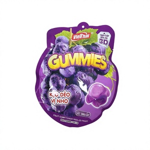 Fabricante de Dulces de Goma con Sabor a Uva, Halal, Multicapa, Suaves y Masticables, Marca Privada OEM ODM - Product Image 1