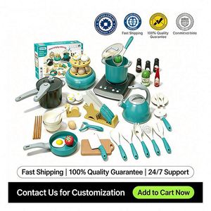 Mini Toy <b>Kitchen</b> Set Children Cooking Counter Burner <b>Sink</b> Shelf House Simulation Creative Exploration Learning Journey - Product Image 2