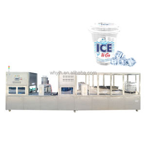Buz Fabrikaları için Tam Otomatik Yüksek Kapasiteli Buz Küpü Bardak Dolum, Kapatma ve Paketleme Ekipmanı - Product Image 1