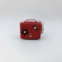 Étui de rangement en cuir PU pour écouteurs et casques audio, avec porte-clés, de luxe, écologique, durable, mini, personnalisable, vente en gros