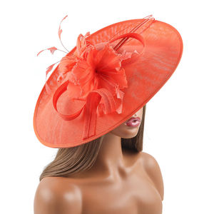 Mtop 2025 New Ladies Elegant Sinamay <strong>pink</strong> Church Hat Elegant <strong>Fascinators</strong> for Women Tea Party Kentucky Derby <strong>Headband</strong> Wedding Hat - Product Image 2