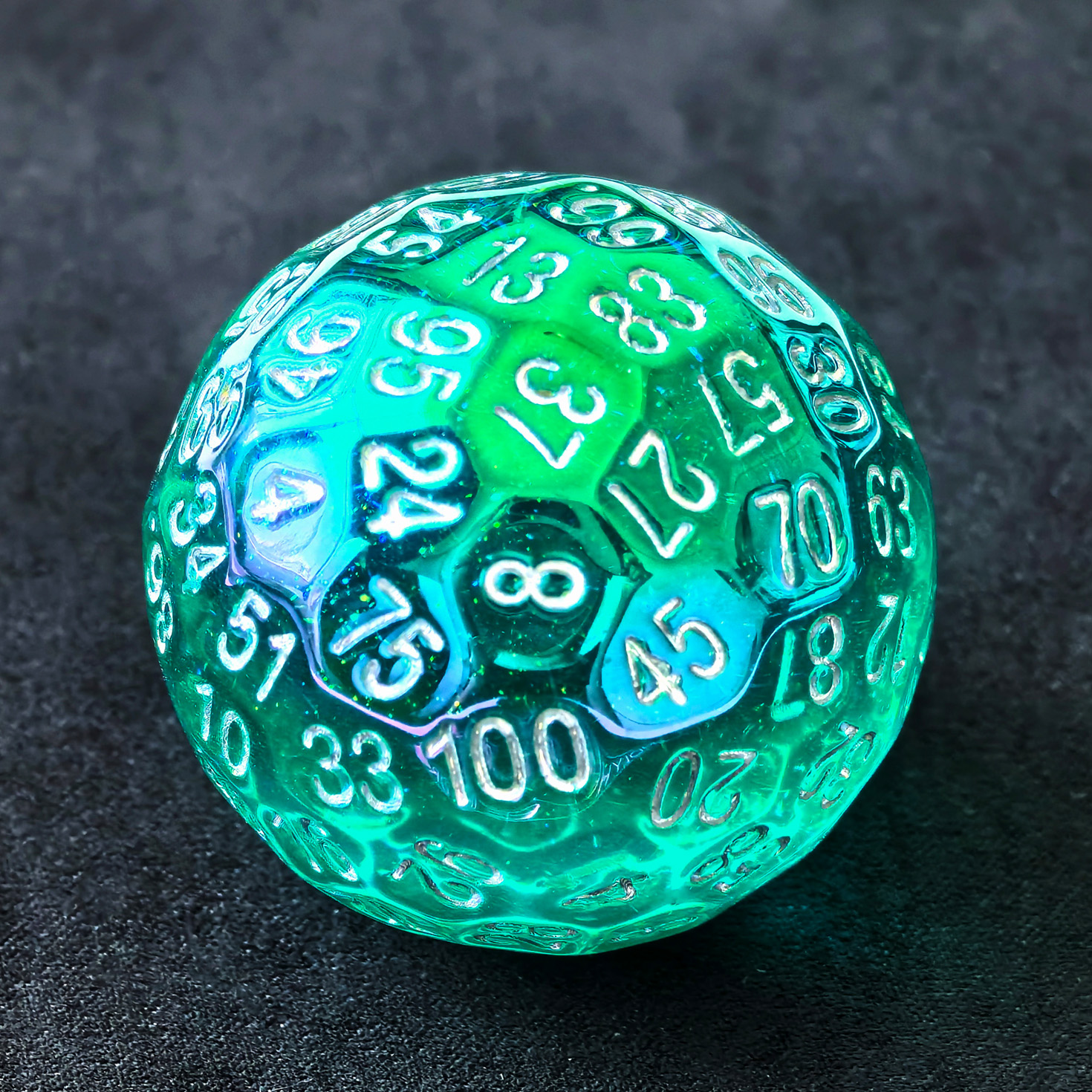 Bescon Super Jade Glow in Dark Polyhedral Dice 100... – Vicedeal