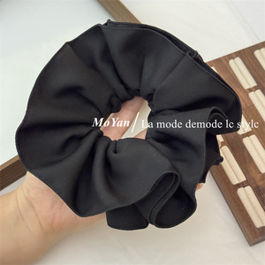 Hàn Quốc cổ điển dân tộc nữ tóc Tie cao cấp Pearlescent satin xù ruột lớn Thêm đuôi ngựa đặc biệt cổ điển - Product Image 6