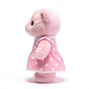 Ours en peluche <span class=keywords><strong>pas</strong></span> <span class=keywords><strong>cher</strong></span> avec robe tachetée, jouet en peluche animal personnalisé, ours en peluche doux en gros - Product Image 5