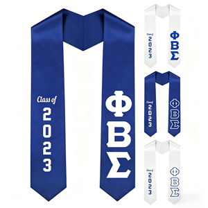 Sciarpa in <span class=keywords><strong>Seta</strong></span> Personalizzata con Stampa a Lettere e Motivi Rossi e Bianchi, Sciarpa Delta con Stemma, per Confraternite e Sororità Greche - Product Image 3