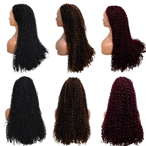 Letsfly Hair <b>Pixie</b> Curly 30inches Pre-plucked 13x4 Lace frontal 300% Density 4/27# Natural Hair Human Hair Wholesales 99J - Product Image 1