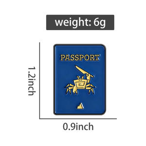 Pins de Esmalte de Juego de Supervivencia de Escalada en Roca Multijugador <span class=keywords><strong>Cooperativo</strong></span>, Broches de Pasaporte con Rol de Juego Personalizado, Insignias de Solapa, Joyería, Regalos - Product Image 6