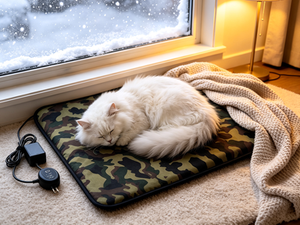 High-quality Factory Direct Customizable 12V <b>Cat</b> & Dog Heating <b>Mat</b> All-season Durable Oxford Waterproof Anti-bite Design Pad - Product Image 4
