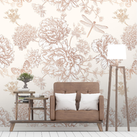 Rouleau de revêtement mural non tissé blanc imperméable grande largeur, imprimable, sans couture, compatible impression UV, latex et éco-solvant