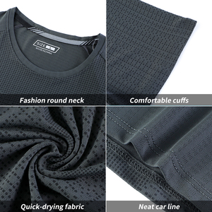 Magliette da Palestra per <span class=keywords><strong>Uomo</strong></span>, Asciugatura Rapida, Aderenti, T-Shirt per Fitness, Jogging, <span class=keywords><strong>Tennis</strong></span>, Pickleball, Corsa e Sport - Product Image 5