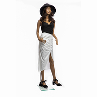 Moda gerçekçi afrika ten rengi tam vücut mankenler giyim ekran fiberglas kafa kadın gerçekçi manken