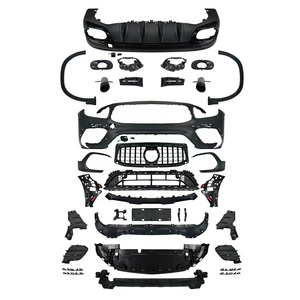 Composé d'un kit carrosserie de pare-chocs de calandre pour <span class=keywords><strong>Mercedes</strong></span> <span class=keywords><strong>Benz</strong></span> classe <span class=keywords><strong>GLB</strong></span> X247 2020 + mise à niveau vers le style GLB35 45 <span class=keywords><strong>AMG</strong></span>. - Product Image 2