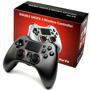 Cần điều khiển từ xa rung kép 6 trục con quay hồi chuyển cảm biến âm thanh jack trò chơi gamepad điều khiển không dây cho Sony <span class=keywords><strong>PS4</strong></span> P4 Pro Slim - Product Image 1