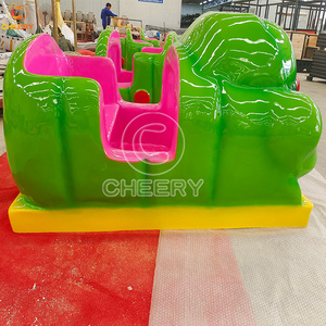 Funfair Equipment Backyard Kids Amusement Rides Sliding Dragon Wacky Worm Mini <strong>Roller</strong> <strong>Coaster</strong> - Product Image 6