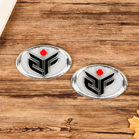 Emblèmes de voiture bombés exquis en époxy transparent, résistants à la décoloration, badges logo, autocollants pour portes latérales de fourgonnette