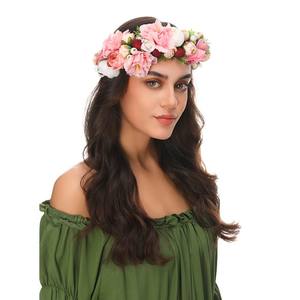 Diadema de <span class=keywords><strong>Flores</strong></span> Artificiales Personalizada <span class=keywords><strong>para</strong></span> Mujeres, Niñas y Damas, Corona, Guirnalda de Novia, Accesorio <span class=keywords><strong>para</strong></span> <span class=keywords><strong>el</strong></span> Cabello - Product Image 2
