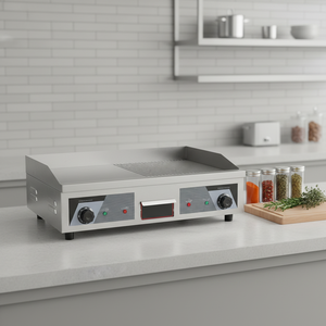 वाणिज्यिक इलेक्ट्रिक/गैस टेप्पनीकी ग्रिल, फ्लैट पैन स्टेक ग्रिडल, रेस्तरां और स्ट्रीट फूड के लिए लोहे की प्लेट खाना पकाने - Product Image 1