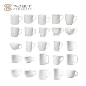 Bộ Chén & Đĩa Lót Bằng Sứ Trắng Có Thể Xếp Chồng Lên Nhau Được Sử Dụng Trong Các Quán Cà Phê Nhà Hàng, Cốc Espresso Trắng, Bộ Tách Trà Cafe - Product Image 6