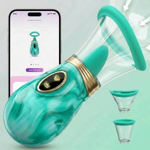 Vibratore Intelligente con App per Stimolazione Linguale, Orgasmo Rapido per Donne, Stimolatore Orale Realistico, Massaggiatore Clitorideo, Giocattoli Sessuali per Adulti - Product Image 1