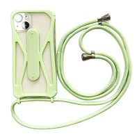 Étui universel réglable mains libres pour téléphone portable, bandoulière pour iPhone 16 15 12, cadre en silicone, support de téléphone avec sangle
