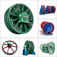 Poulie à câble multi-creux à tête en acier forgé de grand diamètre et robuste pour pièces de machines de levage minières