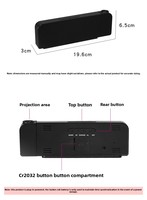 Réveil intelligent à projection LED 2026 avec grand écran numérique et thermomètre intégré pour chambre à coucher – Horloge de chevet moderne en plastique