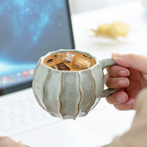 Tazas de Cerámica Irregulares Hechas a Mano Estilo Ins, Tazas de Café Retro Modernas, Tazas para Leche, Tazas para Yogur Hechas a Mano - Product Image 3