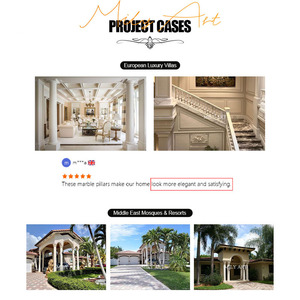 Columnas de Mármol MILY con Diseño Romano Europeo Personalizado para Decoración de Exteriores de Casas, Villas y Hoteles - Product Image 6