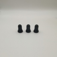 Tétine compte-gouttes en caoutchouc NBR silicone blanc noir 18 mm pour flacons d'huiles essentielles avec fermeture à vis