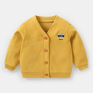Manteau simple boutonnage en coton pour garçons, collection printemps-automne, prix de gros - Product Image 2