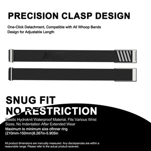 Cinturino di Ricambio per Whoop 5.0 <span class=keywords><strong>One</strong></span> Peak MG, Impermeabile, con Cornice, in Tessuto Hydroknit, per Sport - Product Image 3