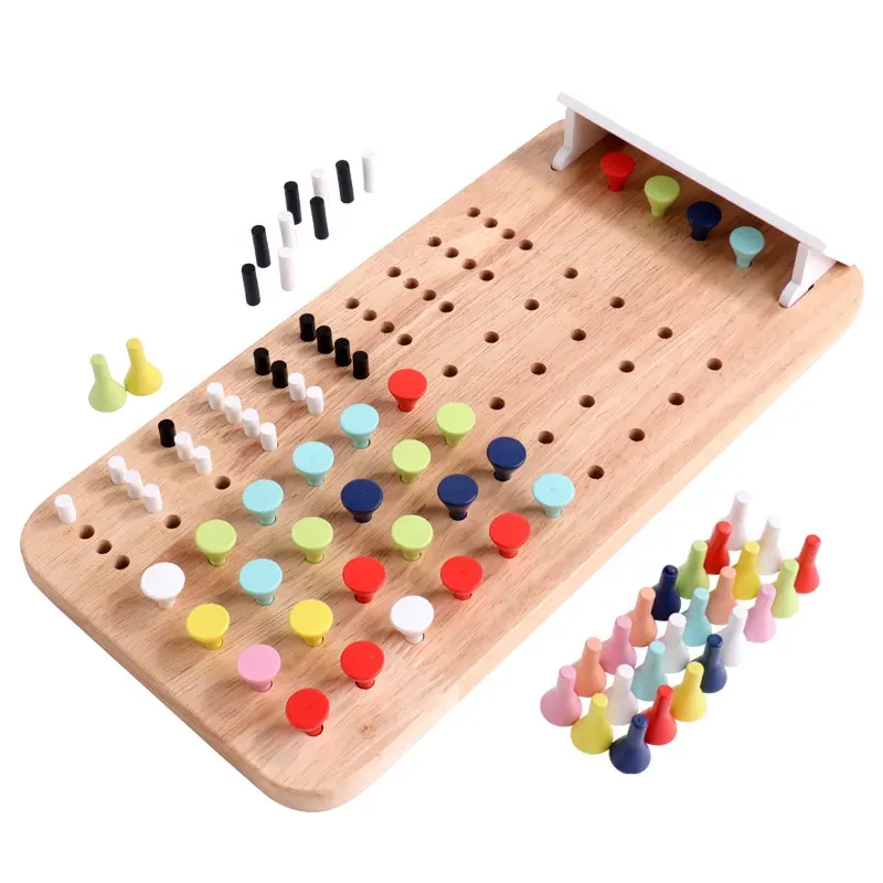 Baby Logical Thinking Training Toy Children Wooden Educational Toy Toddler Mastermind Wooden Blocks Desk Game Kids Wooden Toys