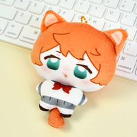 Porte-clés mini ours en peluche mignon et doux, pendentif breloque lapin de dessin animé, jouet décoratif pour sac à dos