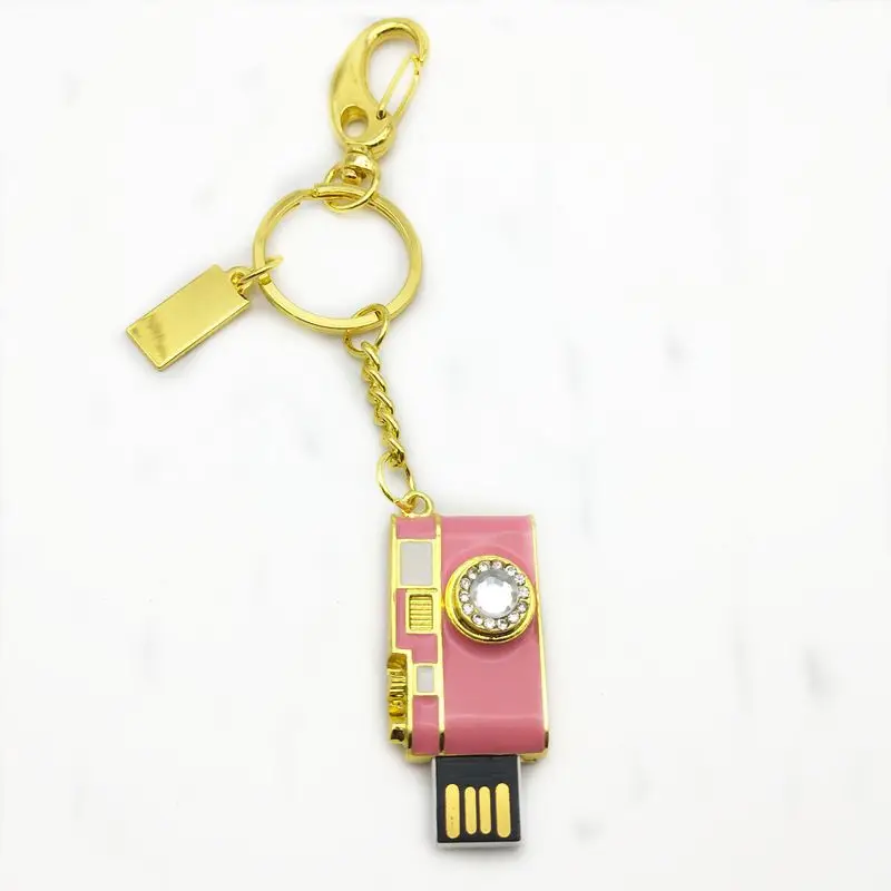 Giá rẻ tùy chỉnh 4GB phim hoạt hình máy ảnh USB Flash Drive Trung Quốc nhà sản xuất kim loại USB Đĩa