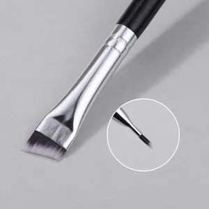 Wholesale 1PCS Fine Angled Eyebrow Eyeliner Brushes Professional Ultra Thin Precision Gel Eyeliner Brush Eye Brow Brush