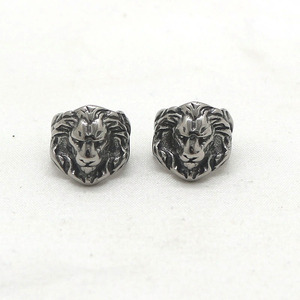 yunnique Lion Head Titanium Steel Clip-On <b>Earrings</b> For Men Women Retro Animal Shape <b>Ear</b> <b>Cuffs</b> Stainless Steel Jewelry - Product Image 5