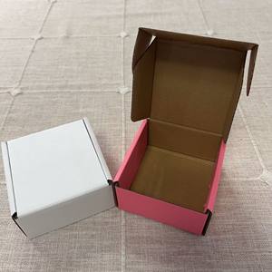 Sıcak satıcı Set 30 4*4*<span class=keywords><strong>2</strong></span> inç beyaz oluklu karton kağıt kutuları için literatür mailler nakliye - Product Image 3