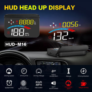 Universel M16 Smart HUD Display pour véhicules <span class=keywords><strong>Mini</strong></span> Digital Car Dashboard Projector GPS Speedometer Heads-up Windshield Display - Product Image 2