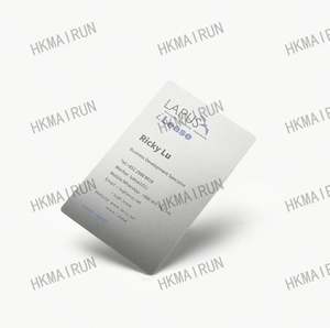 Fábrica que Suministra Tarjetas Metálicas de Negocios Azules Cepilladas Personalizadas de Primera Calidad para Empresas - Product Image 4