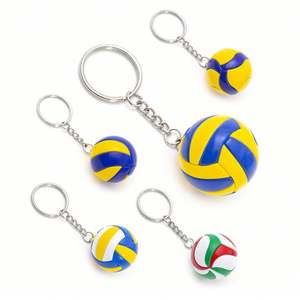 <b>Custom</b> PVC Waterproof Hard-Wearing Volleyball Keychain Mini Package Car <b>Key</b> Spike Ball <b>Key</b> Toy Stand Men's Women's <b>Ring</b> - Product Image 1