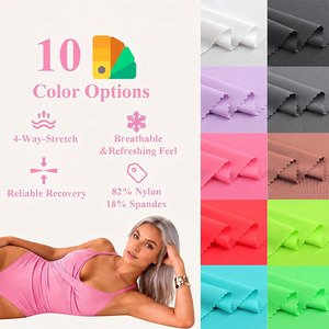 Tissu jersey extensible uni à séchage rapide UPF50+ 180 g/m² 82 % nylon 18 % élasthanne pour ensemble de bikini, vêtements de yoga, vêtements de sport, maillots de bain - Product Image 3