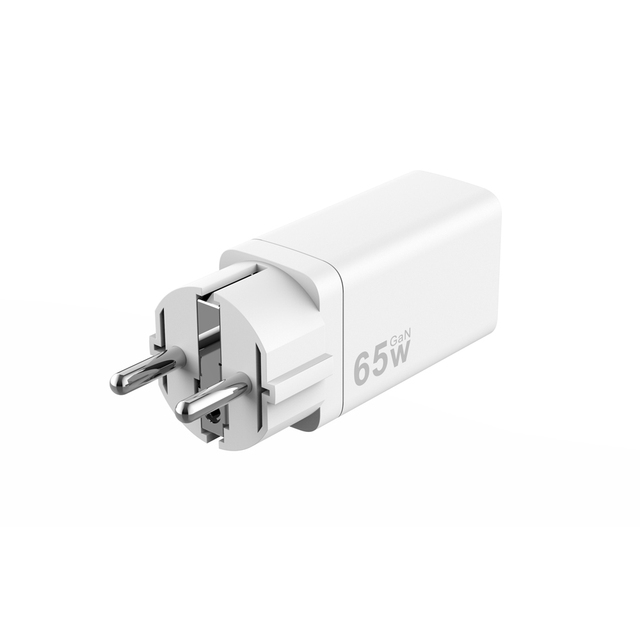 65W GaN Charger Korea Plug Power Adapter with Earth Pin Supply KC&KCC Certificate