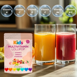 Amaz OEM Nhãn Hiệu Riêng Trái Cây Tự Nhiên Flavour Đường Miễn Phí <span class=keywords><strong>Lollipop</strong></span> Kẹo Khoáng Chất Vitamin Trẻ Em <span class=keywords><strong>Lollipop</strong></span> - Product Image 4