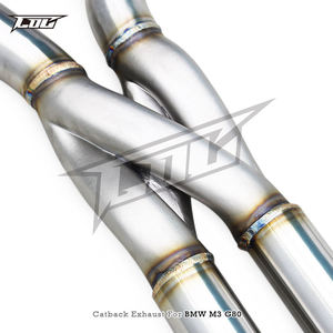 Système d'échappement Catback OBM SUS304 pour BMW M3/M4 G80/G82 M2 G87 <span class=keywords><strong>S58</strong></span> 3.0T 2021-2024, tube intermédiaire à longueur égale avec tube en Z - Product Image 3