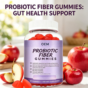 Gummies de fibres probiotiques pour le soutien digestif et la <span class=keywords><strong>flore</strong></span> <span class=keywords><strong>intestinale</strong></span> saine, 60 unités, complément <span class=keywords><strong>alimentaire</strong></span> - Product Image 2